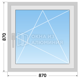 Алюминиевое окно Шуко готовое AL-1039